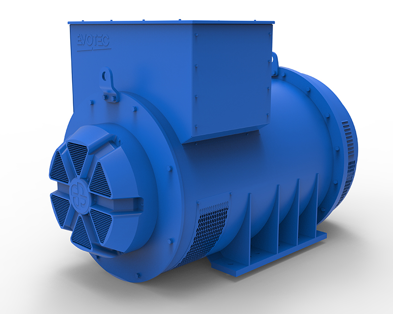 EVO528 Series Industrial Generator 2500/3300kVA，400/480V，50/60Hz，4/6/8/10Pole